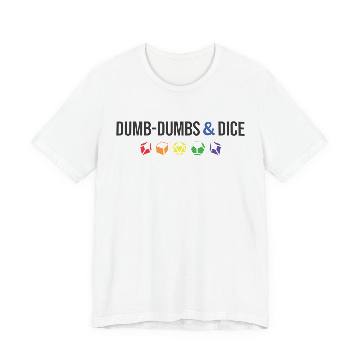 Dumb-Dumbs & Dice Company Logo Pride Tee