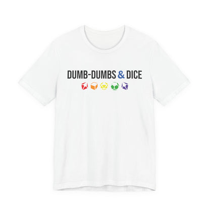 Dumb-Dumbs & Dice Company Logo Pride Tee