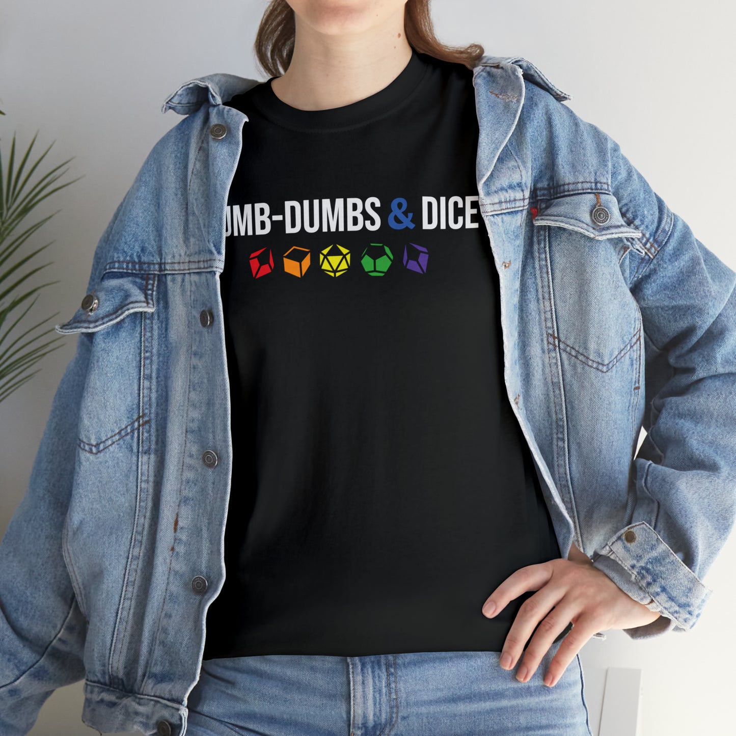 Dumb-Dumbs & Dice Logo and Dice Pride Tee