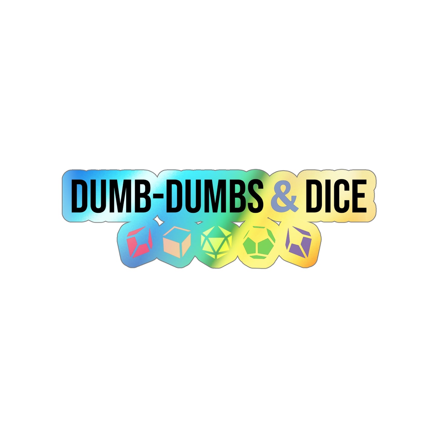 Dumb-Dumbs & Dice: Pride Logo Stickers