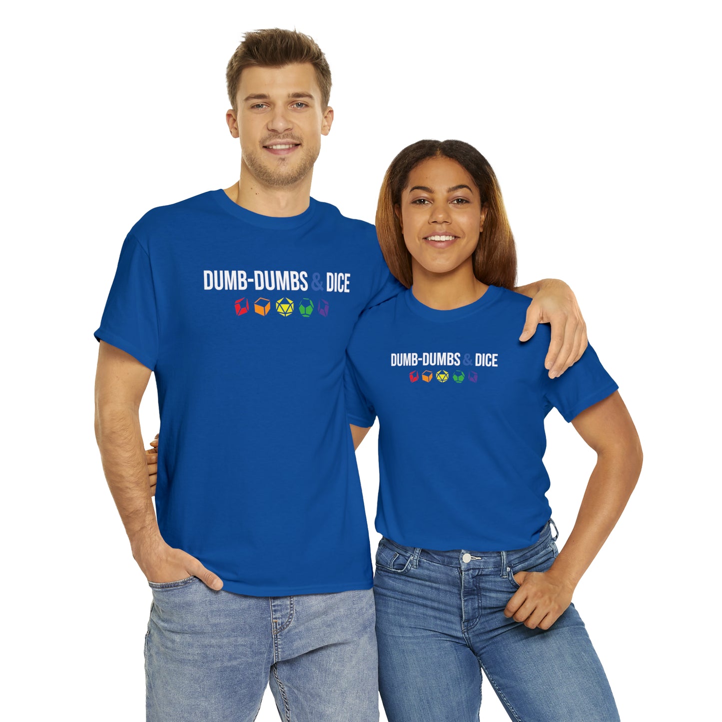 Dumb-Dumbs & Dice Logo and Dice Pride Tee