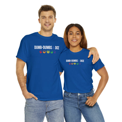 Dumb-Dumbs & Dice Logo and Dice Pride Tee