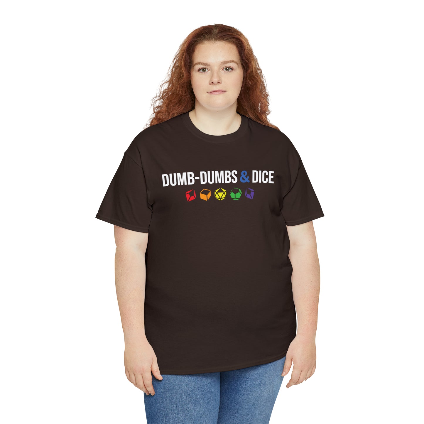 Dumb-Dumbs & Dice Logo and Dice Pride Tee