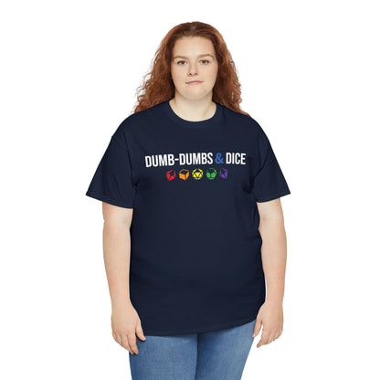 Dumb-Dumbs & Dice Logo and Dice Pride Tee