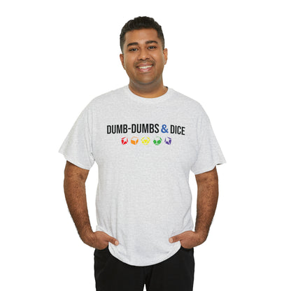 Dumb-Dumbs & Dice Logo and Dice Pride Tee