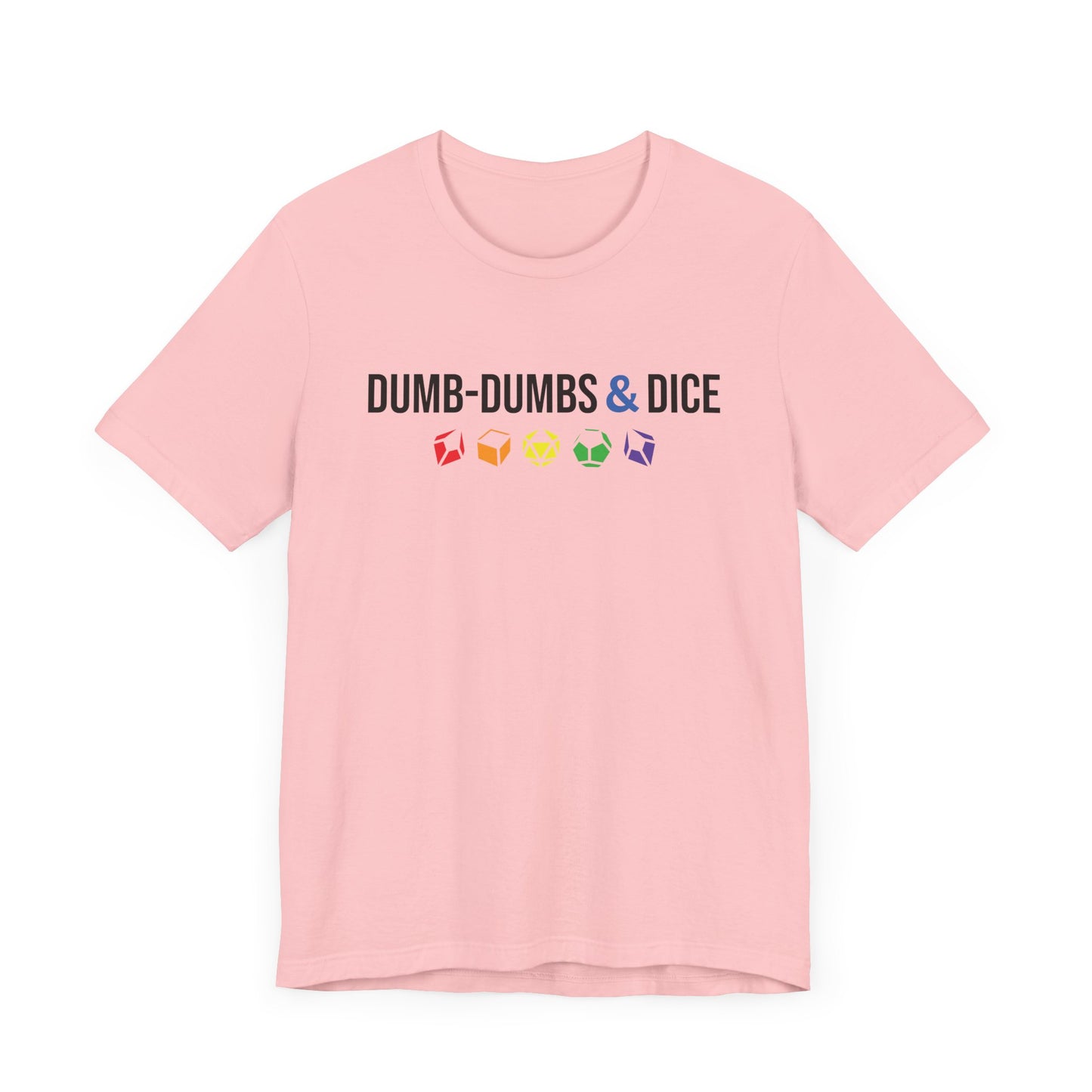 Dumb-Dumbs & Dice Logo and Dice Pride Tee