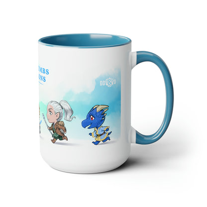 Dumb-Dumbs & Dragons: Chibi BIG Mug (15oz)