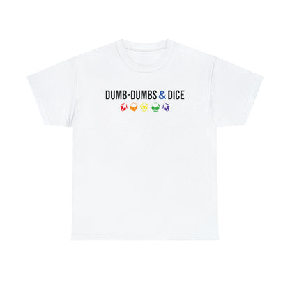 Dumb-Dumbs & Dice Logo and Dice Pride Tee