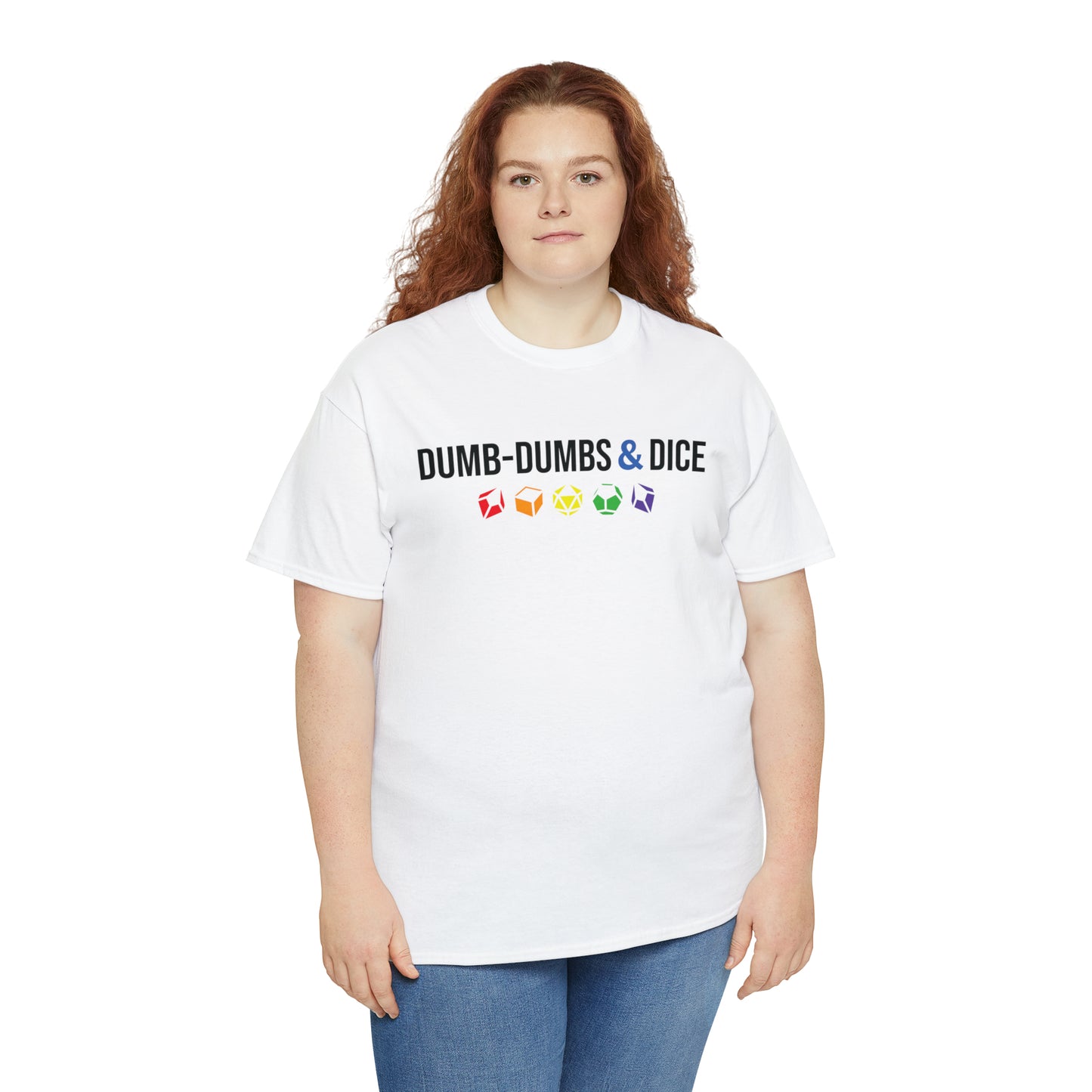 Dumb-Dumbs & Dice Logo and Dice Pride Tee