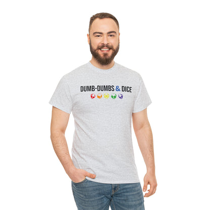 Dumb-Dumbs & Dice Logo and Dice Pride Tee