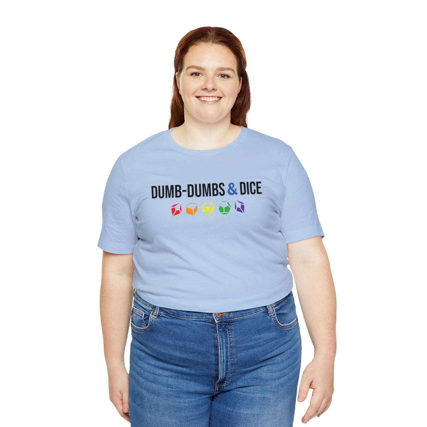 Dumb-Dumbs & Dice Logo and Dice Pride Tee