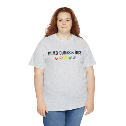 Dumb-Dumbs & Dice Logo and Dice Pride Tee