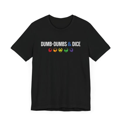 Dumb-Dumbs & Dice Logo and Dice Pride Tee