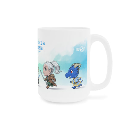 Dumb-Dumbs & Dragons: Chibi BIG Mugs (15oz & 20oz)