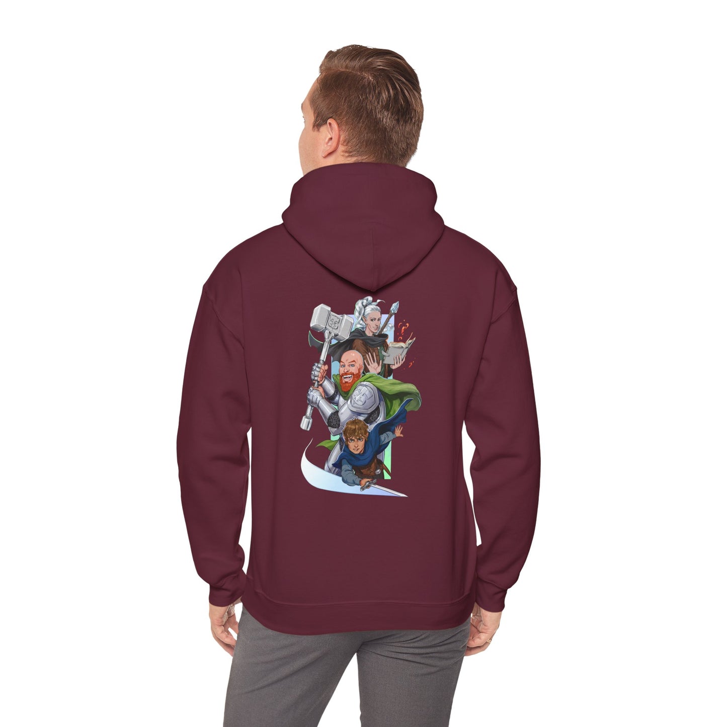 Dumb-Dumbs & Dragons: Logo & Original Trio Hoodie