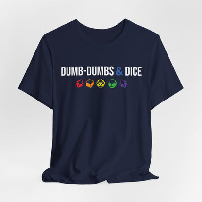 Dumb-Dumbs & Dice Company Logo Pride Tee