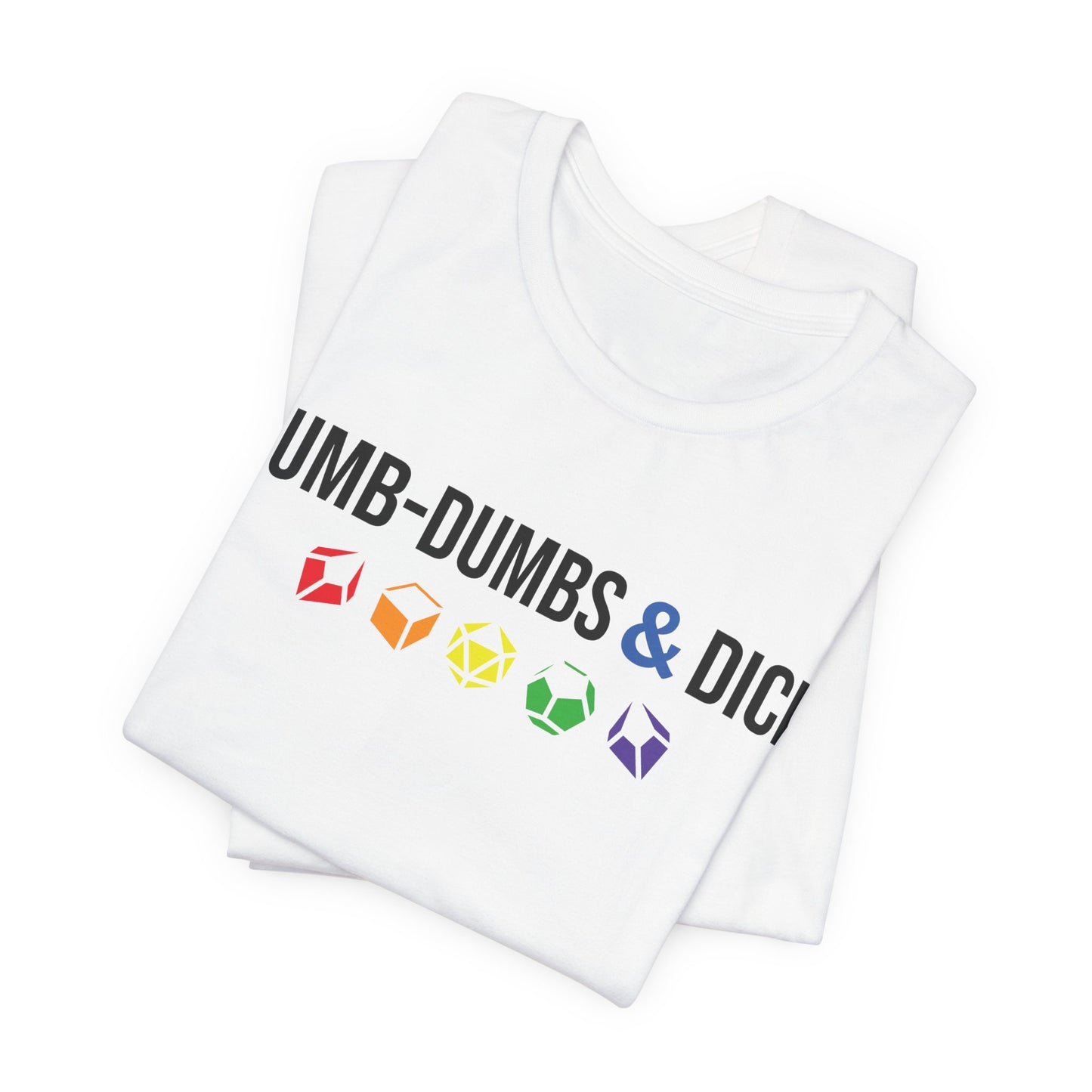 Dumb-Dumbs & Dice Company Logo Pride Tee