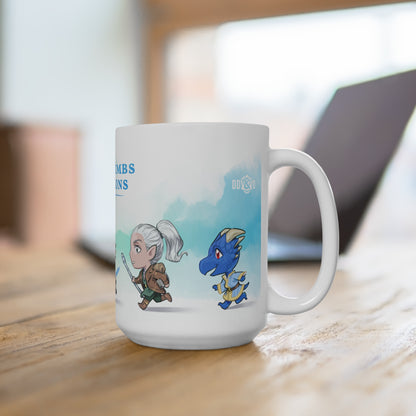 Dumb-Dumbs & Dragons: Chibi BIG Mugs (15oz & 20oz)