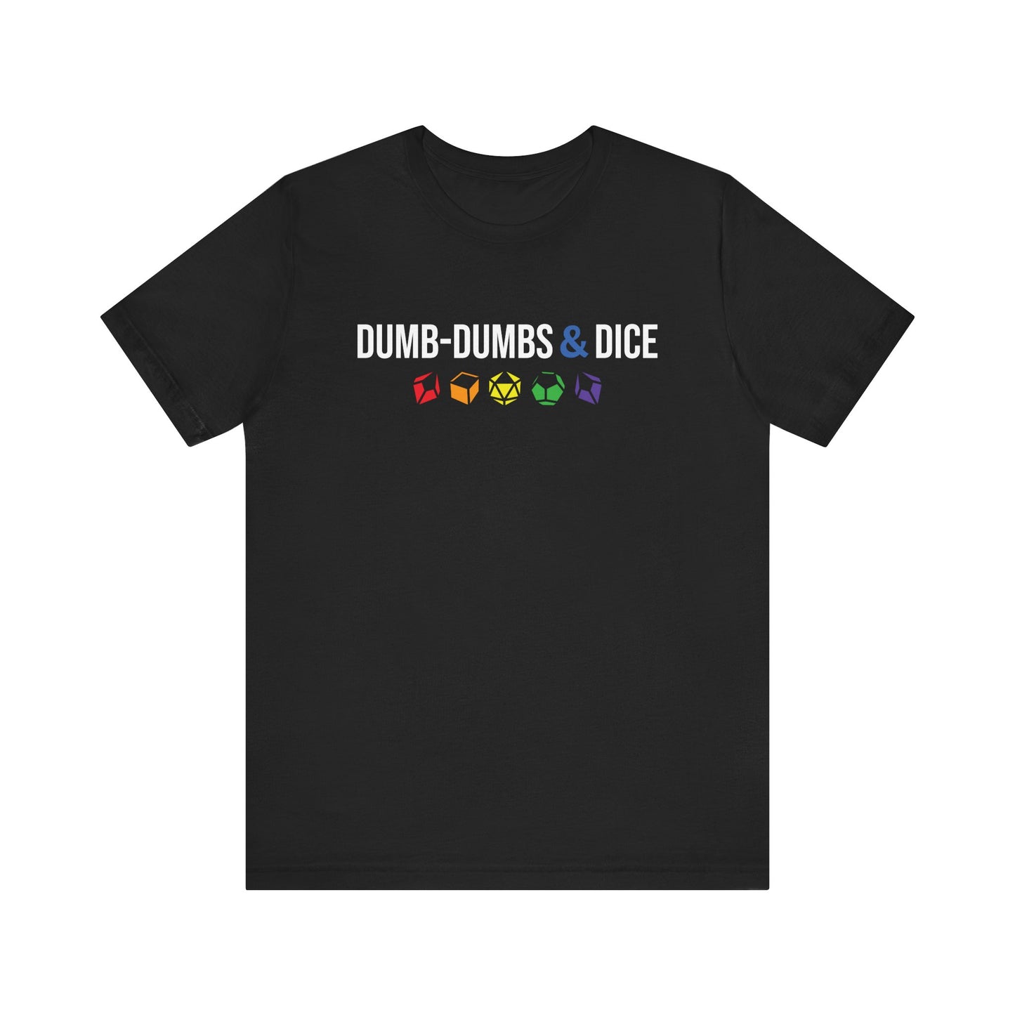 Dumb-Dumbs & Dice Logo and Dice Pride Tee