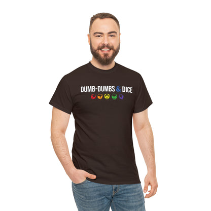 Dumb-Dumbs & Dice Logo and Dice Pride Tee