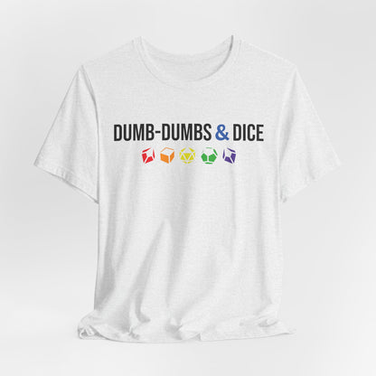 Dumb-Dumbs & Dice Company Logo Pride Tee