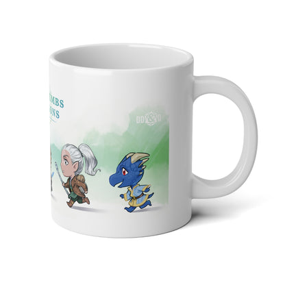 Dumb-Dumbs & Dragons: Chibi JUMBO Mug (20oz)