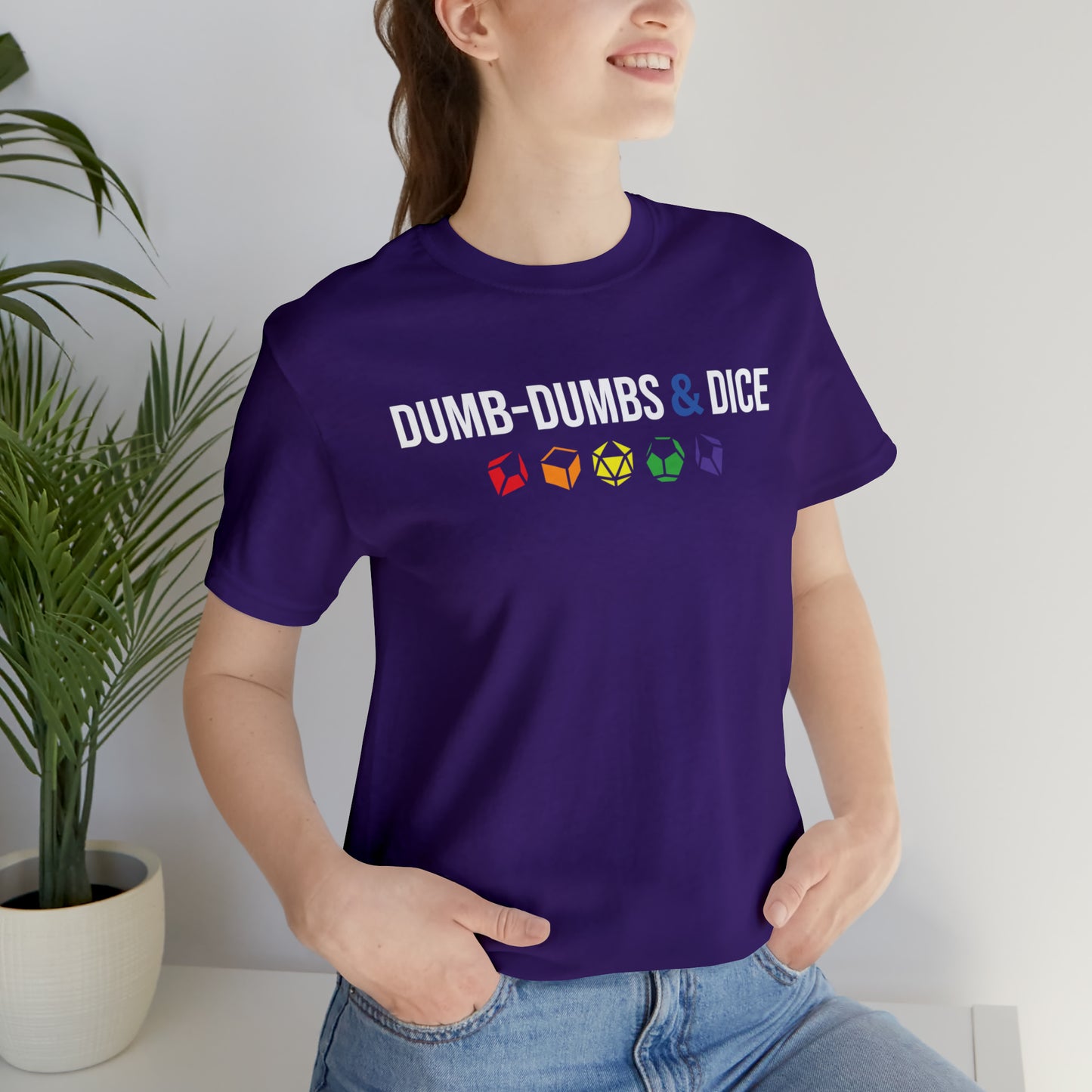 Dumb-Dumbs & Dice Logo and Dice Pride Tee