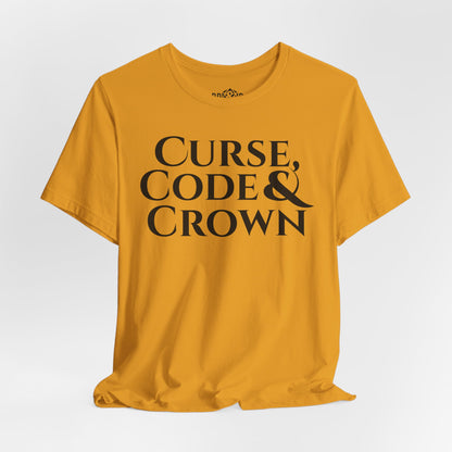 Curse, Code & Crown: Logo Tee