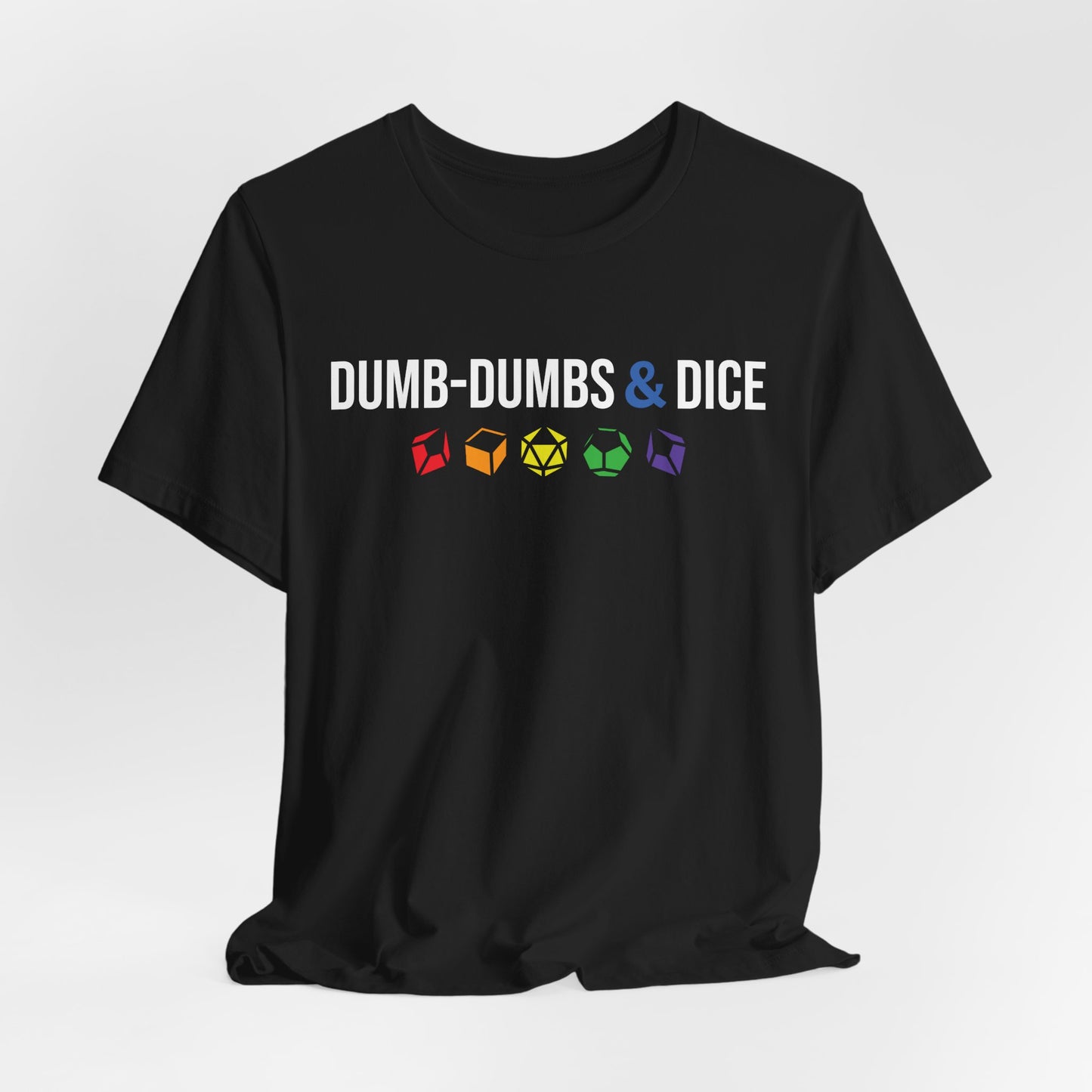 Dumb-Dumbs & Dice Company Logo Pride Tee