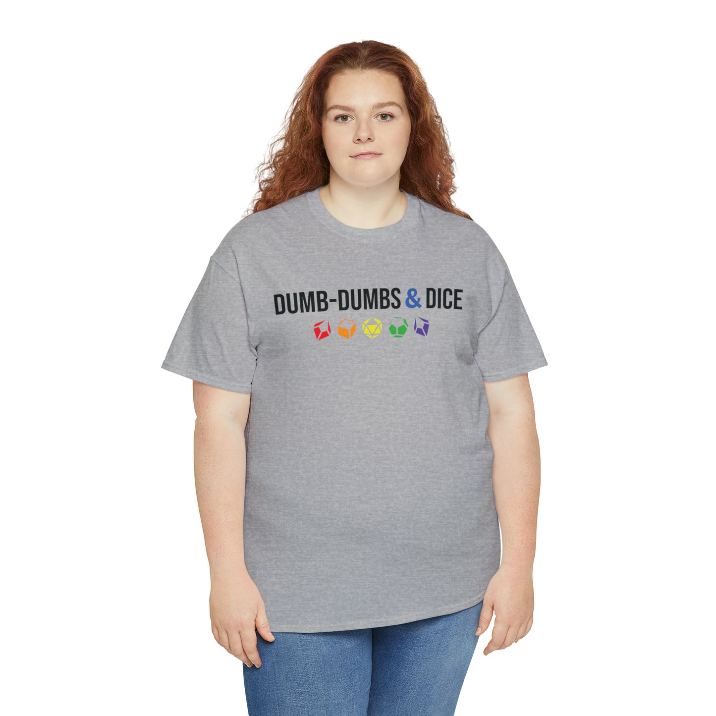 Dumb-Dumbs & Dice Logo and Dice Pride Tee