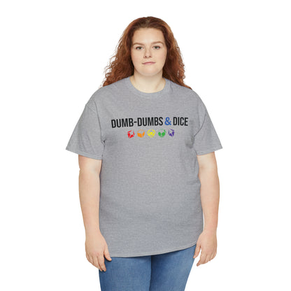 Dumb-Dumbs & Dice Logo and Dice Pride Tee