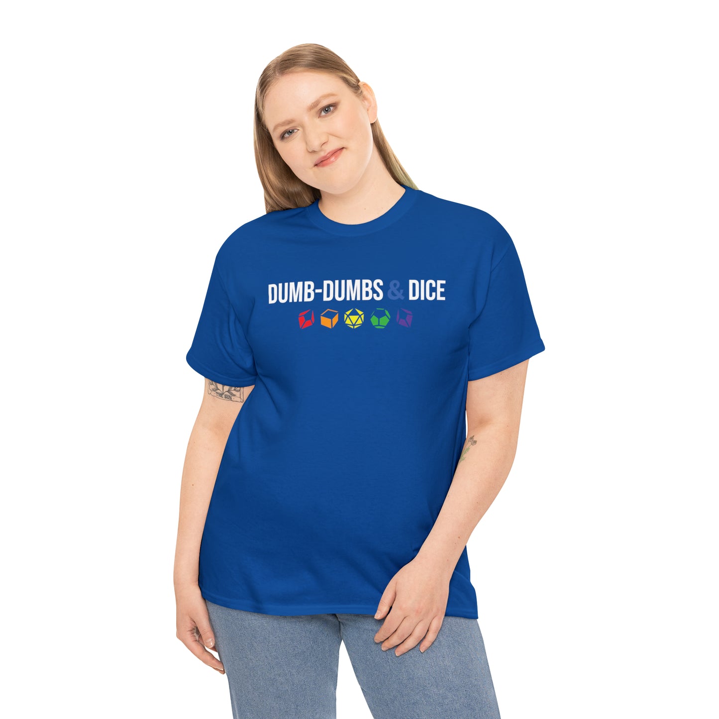 Dumb-Dumbs & Dice Logo and Dice Pride Tee