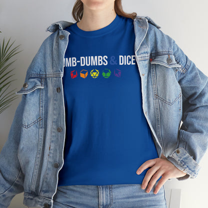 Dumb-Dumbs & Dice Logo and Dice Pride Tee