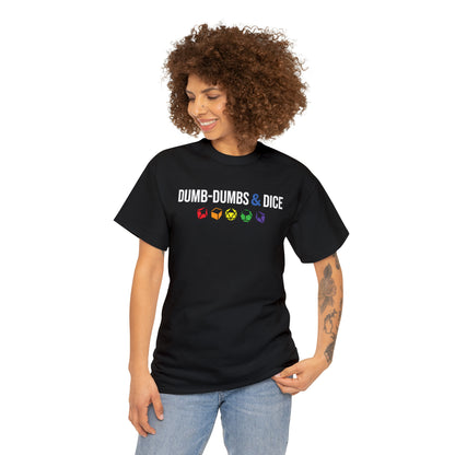 Dumb-Dumbs & Dice Logo and Dice Pride Tee