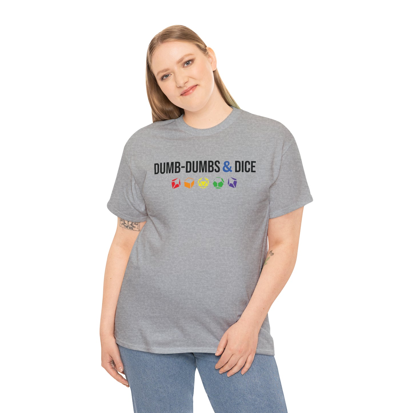 Dumb-Dumbs & Dice Logo and Dice Pride Tee