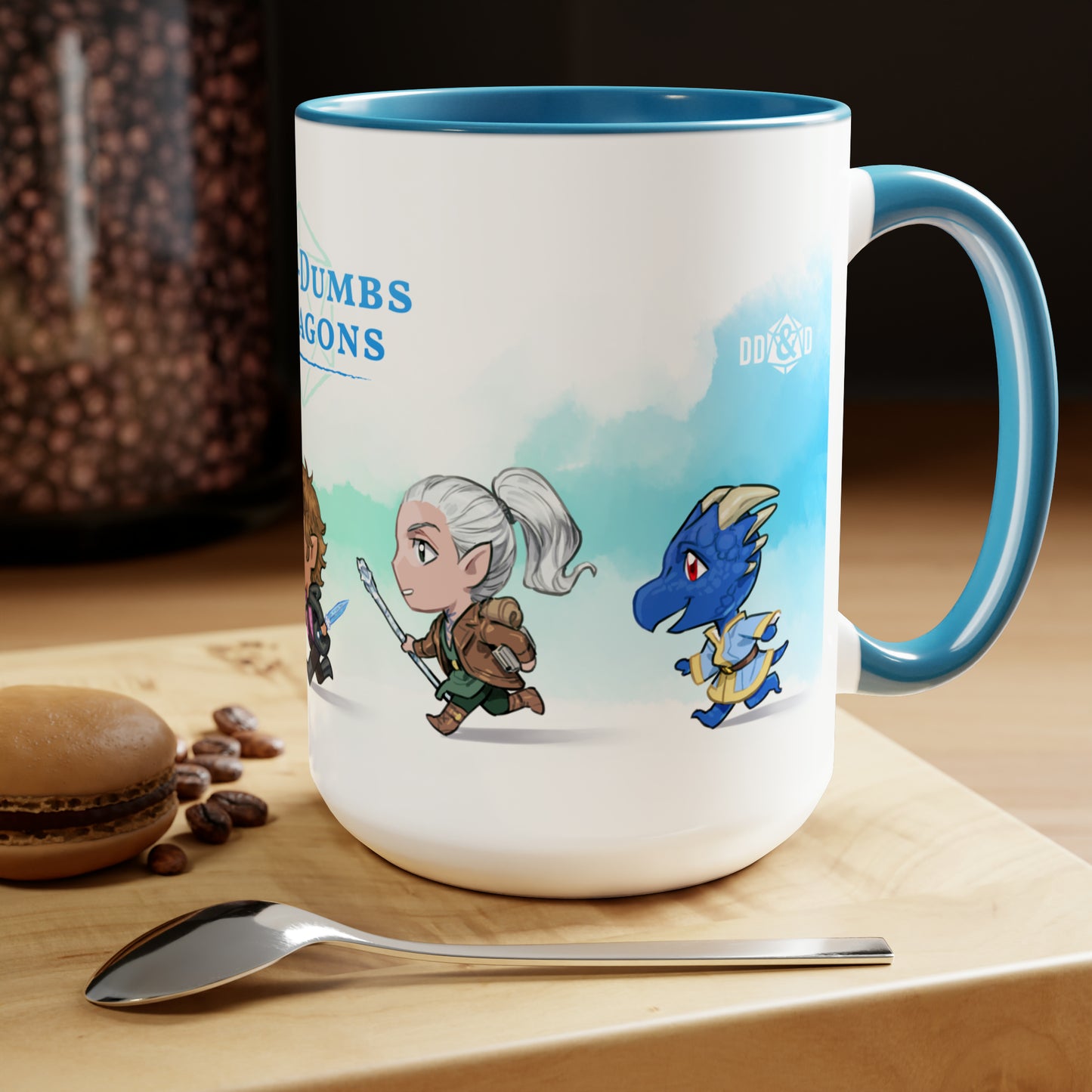 Dumb-Dumbs & Dragons: Chibi BIG Mug (15oz)