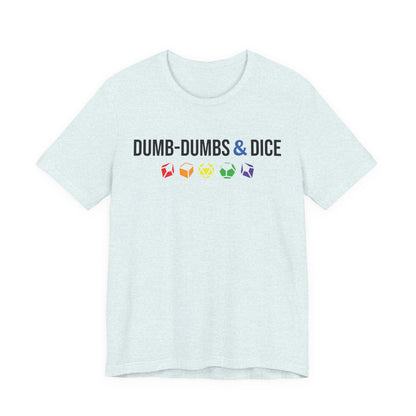 Dumb-Dumbs & Dice Company Logo Pride Tee