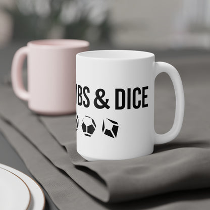 Dumb-Dumbs & Dice: Company Mug