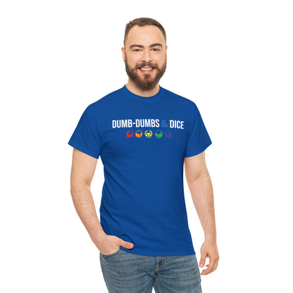 Dumb-Dumbs & Dice Logo and Dice Pride Tee