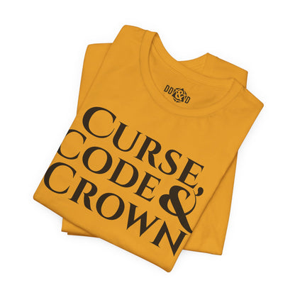 Curse, Code & Crown: Logo Tee