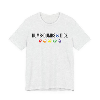 Dumb-Dumbs & Dice Company Logo Pride Tee