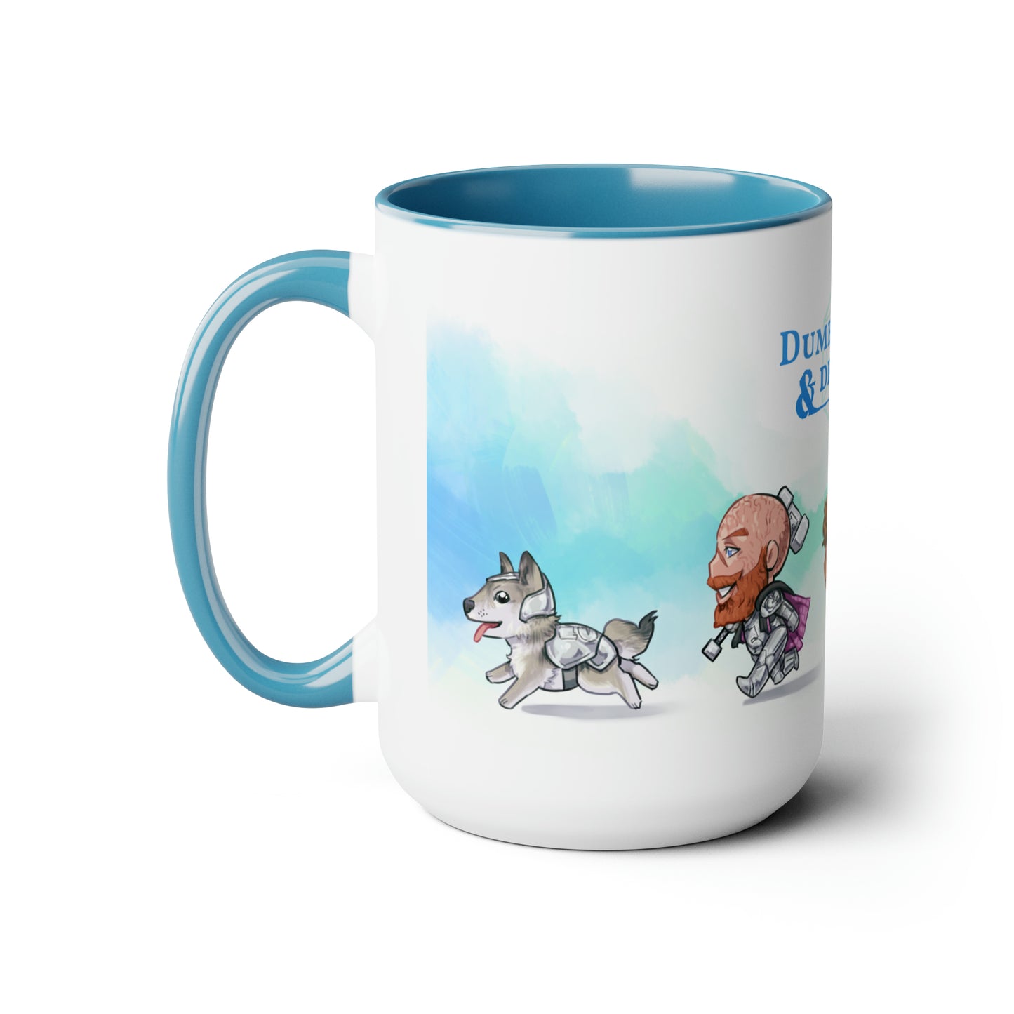 Dumb-Dumbs & Dragons: Chibi BIG Mug (15oz)