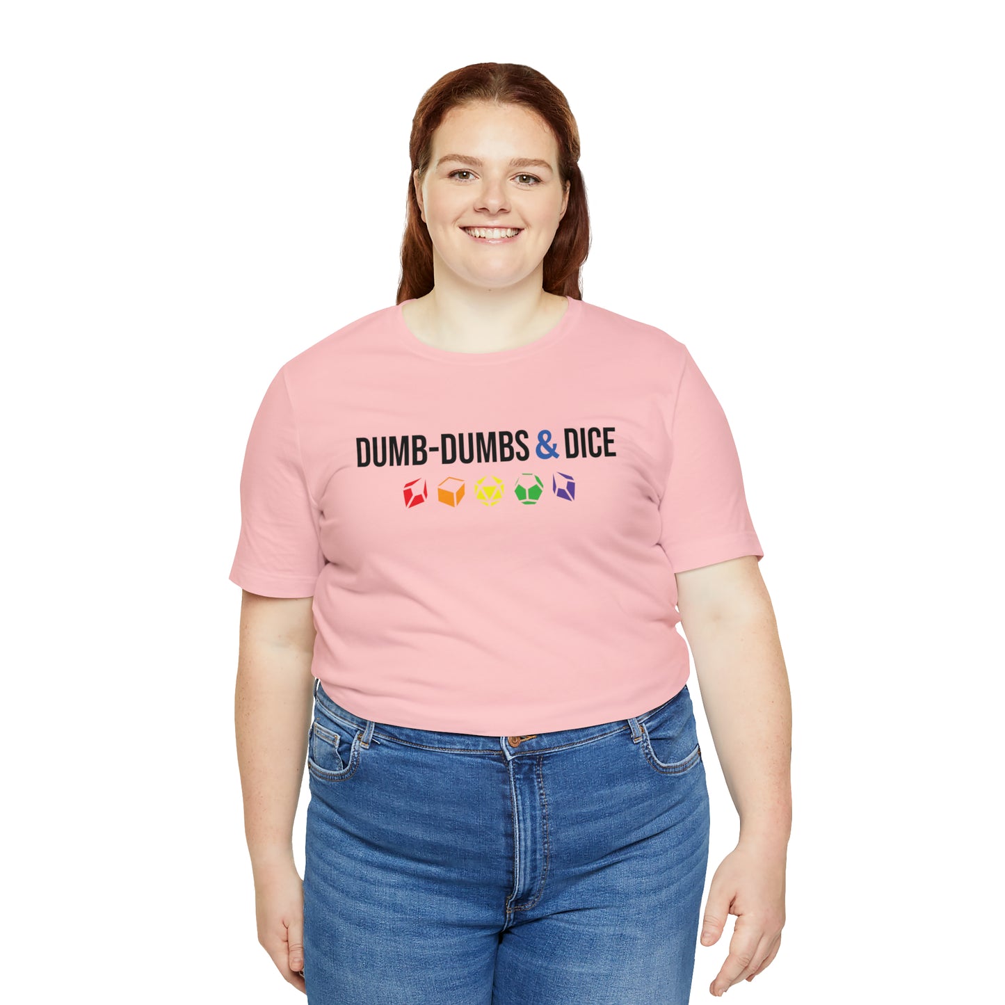 Dumb-Dumbs & Dice Logo and Dice Pride Tee