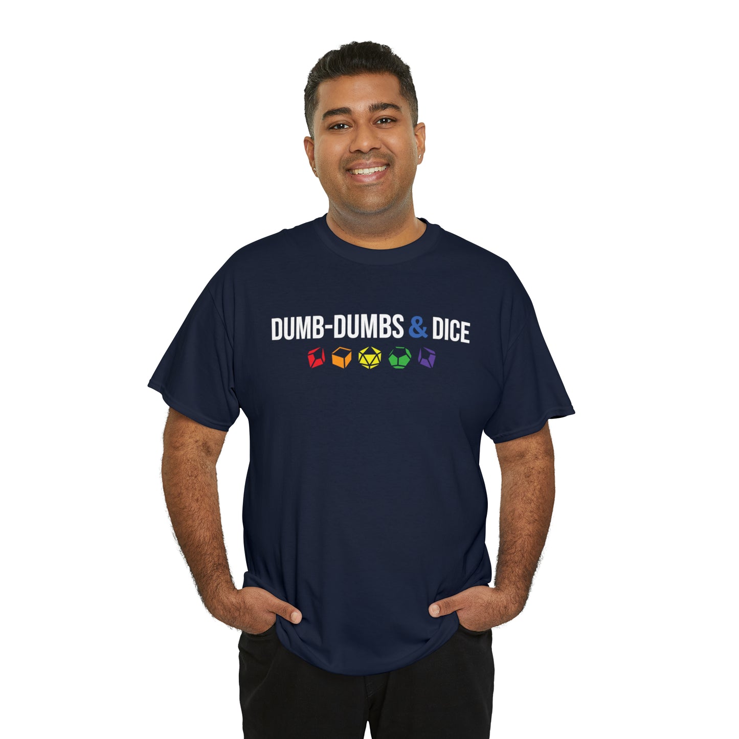 Dumb-Dumbs & Dice Logo and Dice Pride Tee