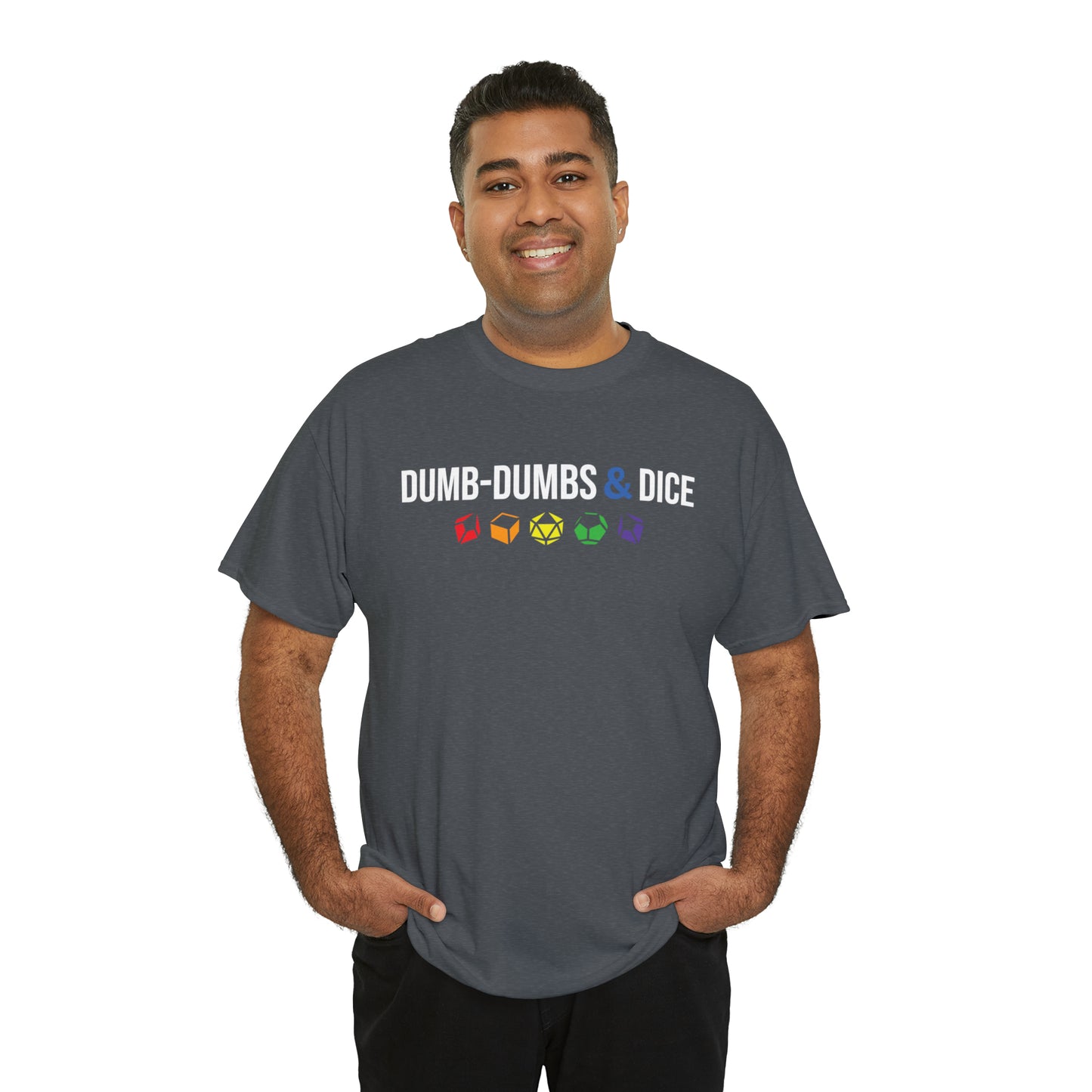 Dumb-Dumbs & Dice Logo and Dice Pride Tee