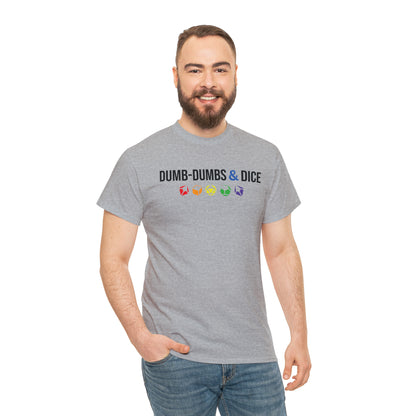 Dumb-Dumbs & Dice Logo and Dice Pride Tee