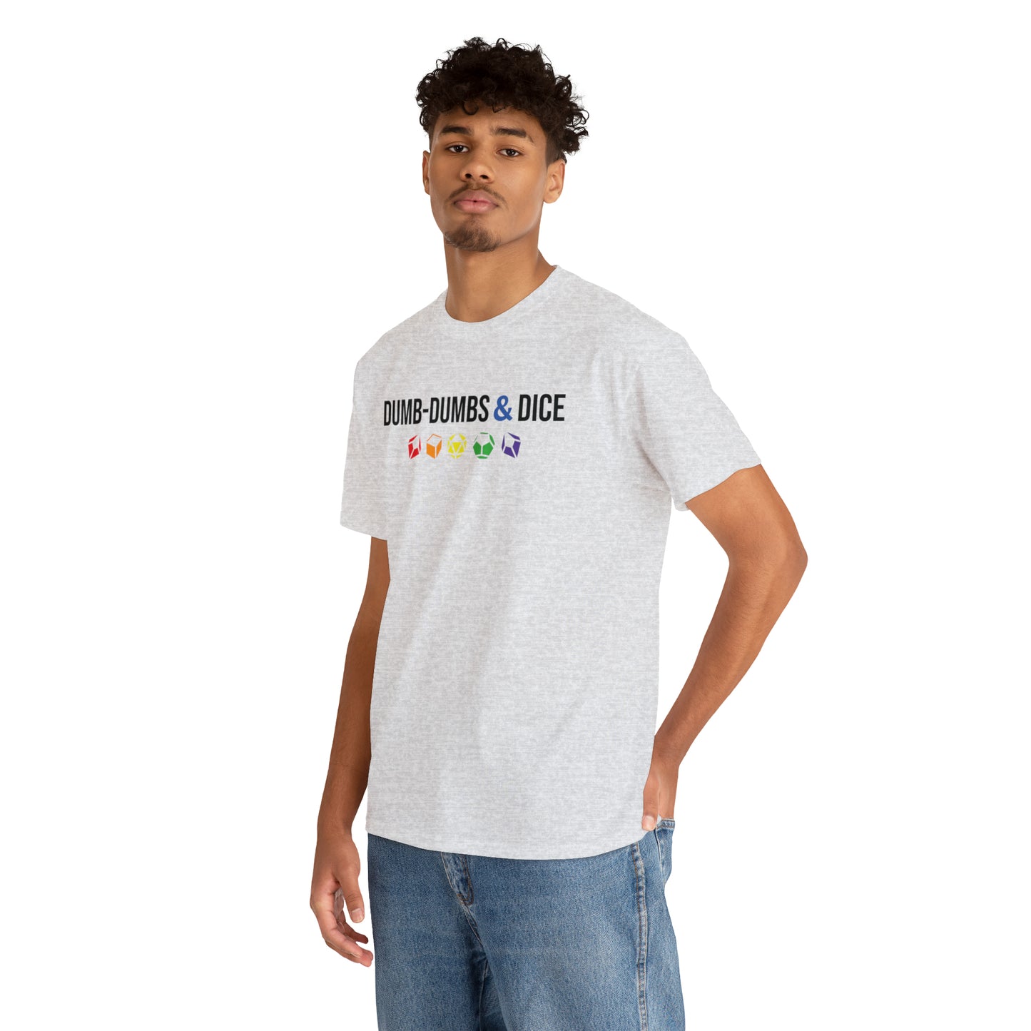 Dumb-Dumbs & Dice Logo and Dice Pride Tee