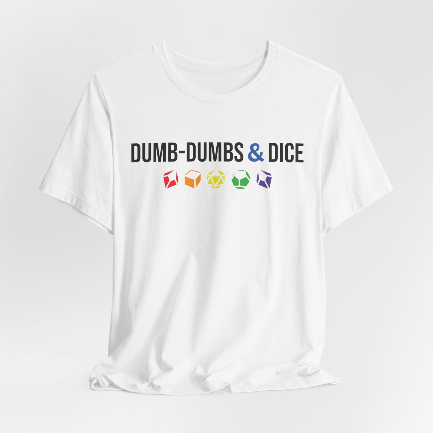 Dumb-Dumbs & Dice Company Logo Pride Tee