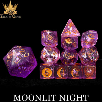 Moonlit Night 12 Dice Set