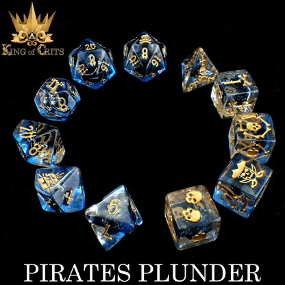 Pirates Plunder 11 Dice Set